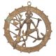 Brass Round Wall Hanging Dhokra Art Lord Krishna