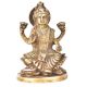 Brass Goddess Laxmi Sitting On A Lotus