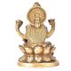 Brass Goddess Laxmi Sitting On A Lotus