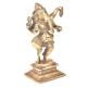 Brass Finely Engraved Figurine Of Lord Ganesha Dancing