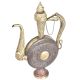 Vintage Copper With Brass Embossed Design Surai Wine Tea Pot