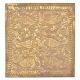 Leafty Pattern Engraved Square Brass Tile