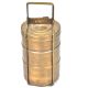Brass 3 Compartment Lunch Tiffin Box