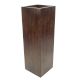 Square Wooden Vase With Chips