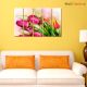 Nature Tulips Premium Quality Canvas Wall Hanging