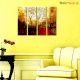 Twin Trees Premium Quality Canvas Wall Hanging
