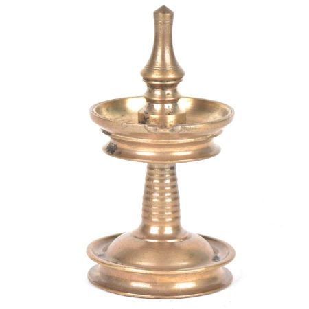 Brass Oil Lamp With Stand