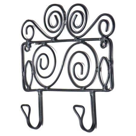 Rural Wrought lron Hook Coat Home OrganizerÂ 