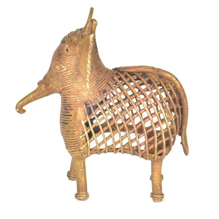 Brass Dhokra Art Elephant