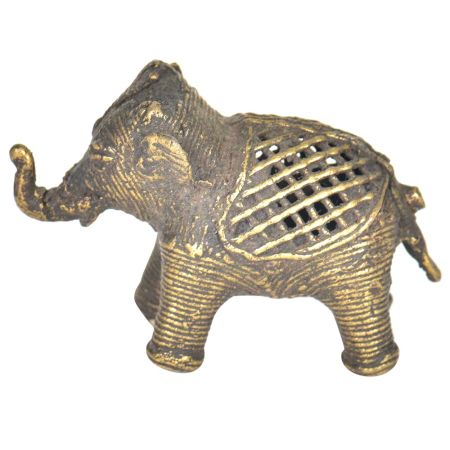 Brass Dhokra Patinated Elephant