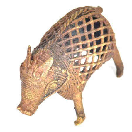 Brass Dhokra Art Tribal Pig