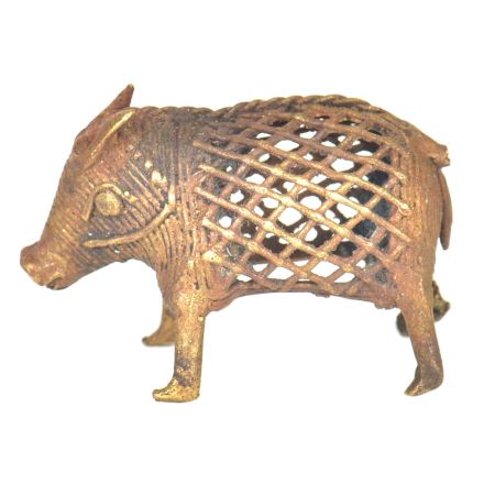 Brass Dhokra Art Tribal Pig