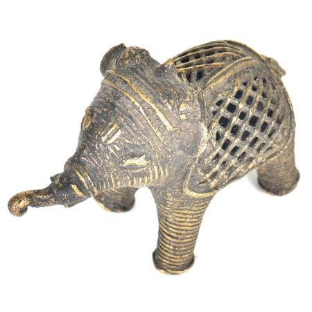 Brass Dhokra Tribal Art Elephant