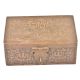 Vintage Embossed Rectangular Copper Storage Box 