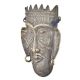 Brass Tribal Man Mask Wall Hanging