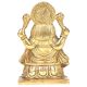 Brass Gaja Lakshmi Sitting On A Lotus