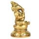 Brass Ganesha Sitting On A Raised Platform