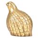 Brass Quail With Fine Engraving