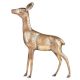 Brass Deer Figurine With Fine Engravings