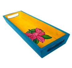 Floral Handmade Painting Knick Knack Tray