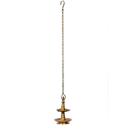 Sarai Villlaku Two Tier Hanging Diya Brass Oil Lamp