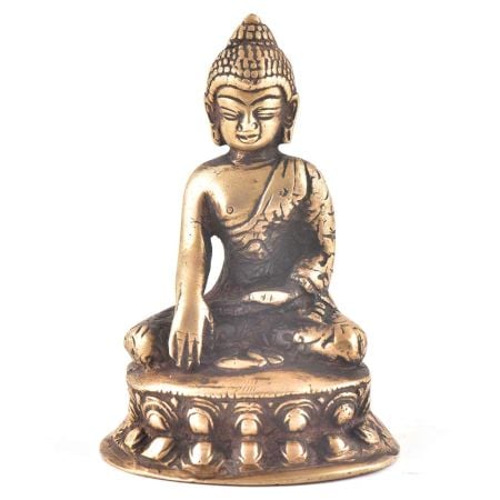 Brass Sitting Meditating Buddha statue