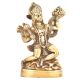 Handcrafted Brass Hanuman Statue Holding Mountain Of Herbs