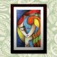 Abstract Woman Wall Painting