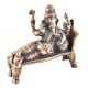 Brass Idol Resting Ganpati Figurine
