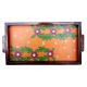Orange Color Handcrafted Decorative Platter Pattachitra Painting Tray
