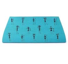 Handmade Blue Color Warli Painted Cotton Silk Clutch bag for Women