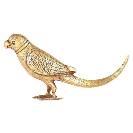 Handcrafted Brass Parrot Figurine
