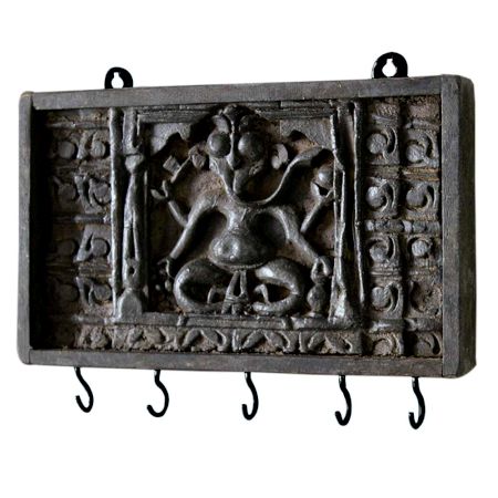Ganesha Wall Wooden Hooks