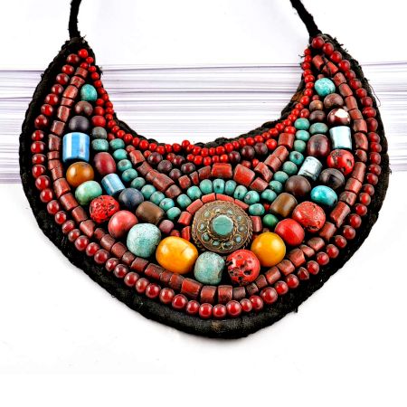 Turquoise Beaded Traditional Necklace Of Ladakh