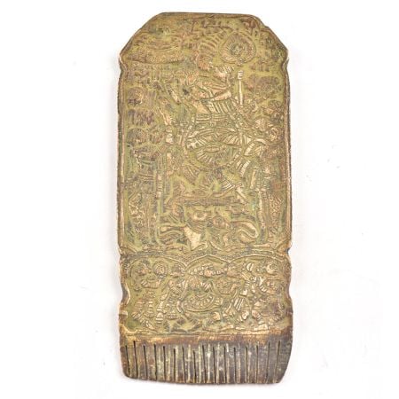 Brass Sculpture Lord ganesha On Small Comb