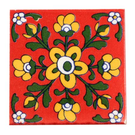 Yellow Tiny Flower Ceramic Tiles