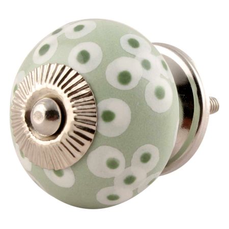 Sage Green Bubble Knob
