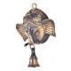 Brass Ganesha Face With Bell Wall Hanging