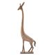 Brass Standing Giraffe Statue