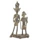 Tribal Brass Dancing Couple Figurine