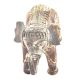 Brass Standing Elephant Statue Showpiece
