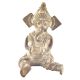Tribal Brass Sitting Musician Ganesha Statue
