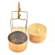 Old Brass 2 Compartment Tiffin Lunch BoxÂ 