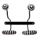 Hat And Coat Striped Ceramic Hooks