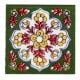 Forest Green Ceramic Floral Tiles