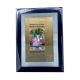 Radha Krishna Paintings On Paper With Quote (Framed)