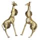 Brass Golden Giraffe Door Handle