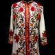 Designer Collection Jackets Sami Pashmina Fabric In White & Red