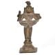 Brass Standing Lady with Birds Statue with Diya