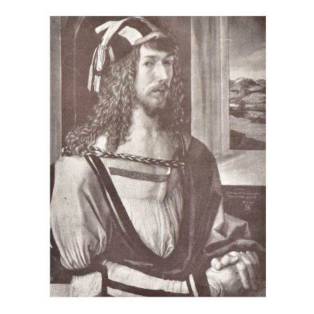 Print Of Albrecht Durer painted â€˜Self-Portrait at 26 (with gloves)